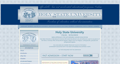 Desktop Screenshot of holyuniversity.org