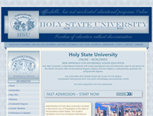 Tablet Screenshot of holyuniversity.org